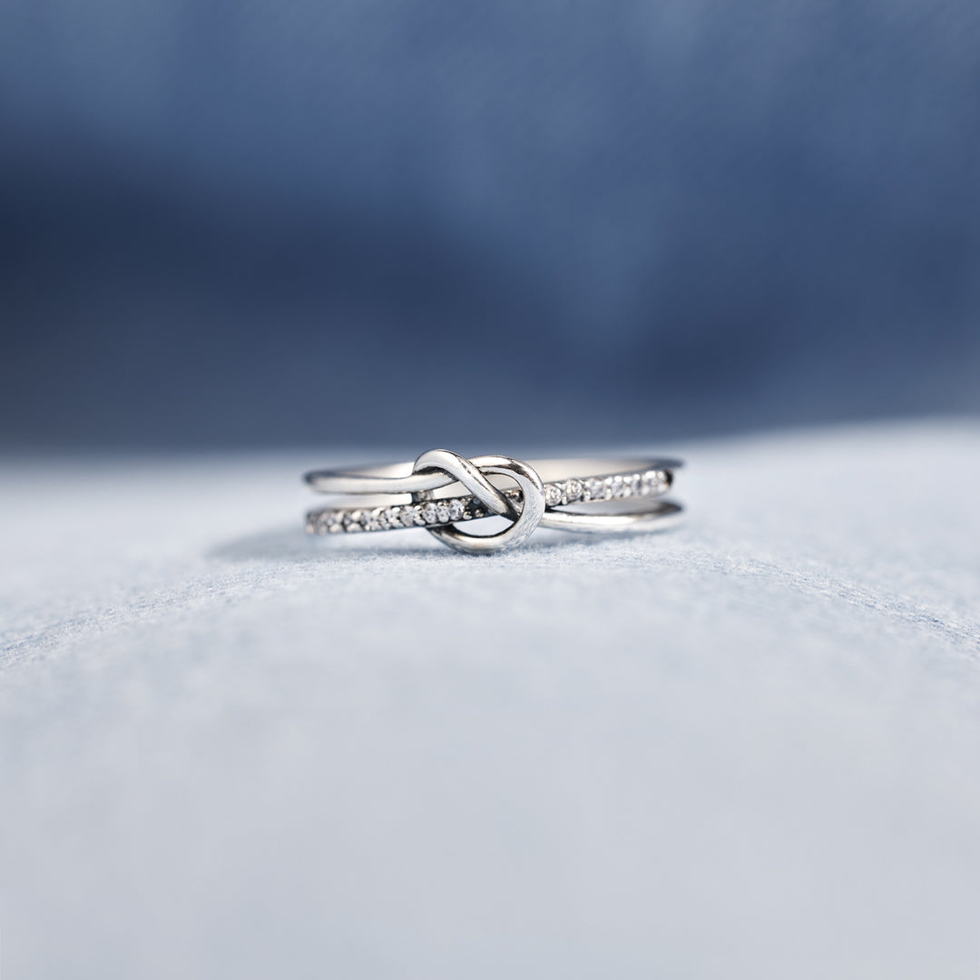 True Friendship Double Band Knot Ring